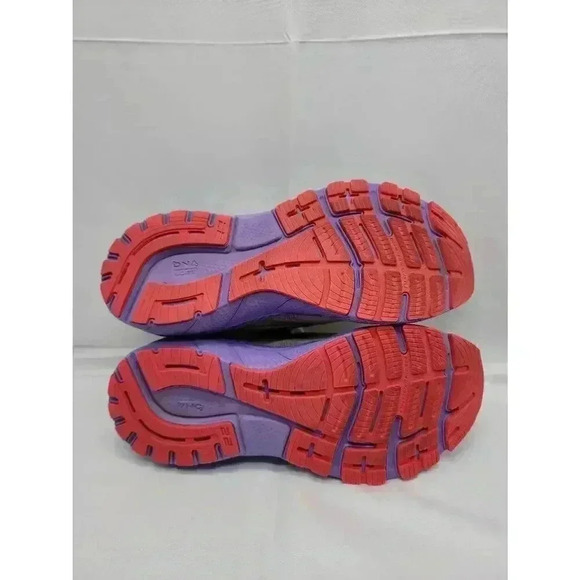 Brooks Womens Adrenaline GTS 22 Road Running Shoes White Coral Purple Size 9.5 - Picture 10 of 11